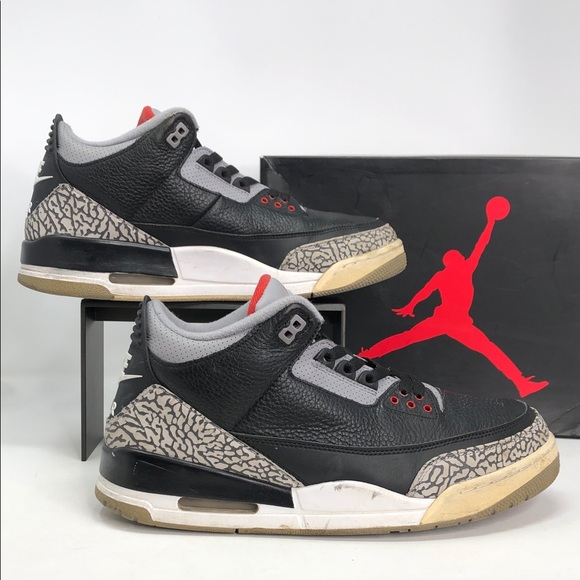 Jordan Other - Nike Air Jordan 3 Retro 2018 Black Cement 854262-001 Men’s Sneakers - Size 12